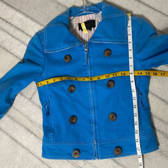 REDUCED!!BCBG MaxAzria periwinkle blue casual jacket! Size XXS - Picture 8 of 17